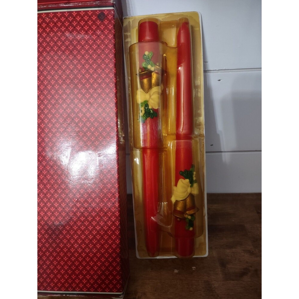 Vintage New Never Used Avon Christmas Bayberry Candles 12" Candles